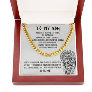 To My Son | Be Confident 🧡🔥 | Jewelry | C30184T, C30184TG, lx-C30184, PB23-WOOD, PROD-1917891, PT-1772, USER-43062 | TageUnlimited
