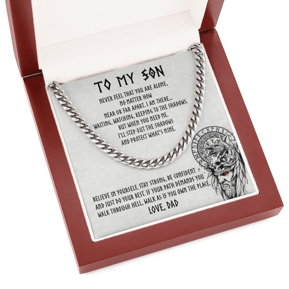 To My Son | Be Confident 🧡🔥 | Jewelry | C30184T, C30184TG, lx-C30184, PB23-WOOD, PROD-1917891, PT-1772, USER-43062 | TageUnlimited