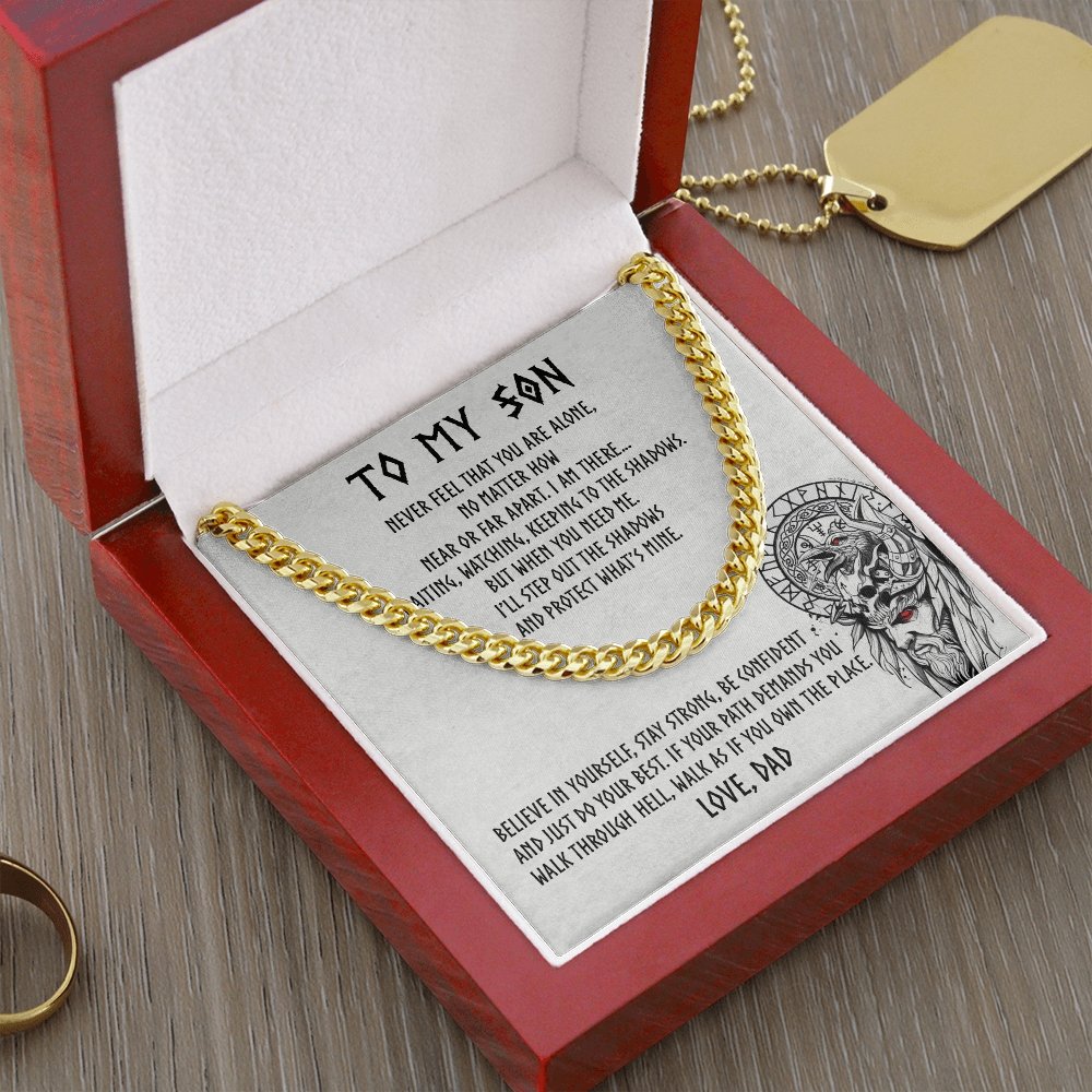 To My Son | Be Confident 🧡🔥 | Jewelry | C30184T, C30184TG, lx-C30184, PB23-WOOD, PROD-1917891, PT-1772, USER-43062 | TageUnlimited