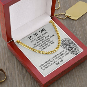 To My Son | Be Confident 🧡🔥 | Jewelry | C30184T, C30184TG, lx-C30184, PB23-WOOD, PROD-1917891, PT-1772, USER-43062 | TageUnlimited