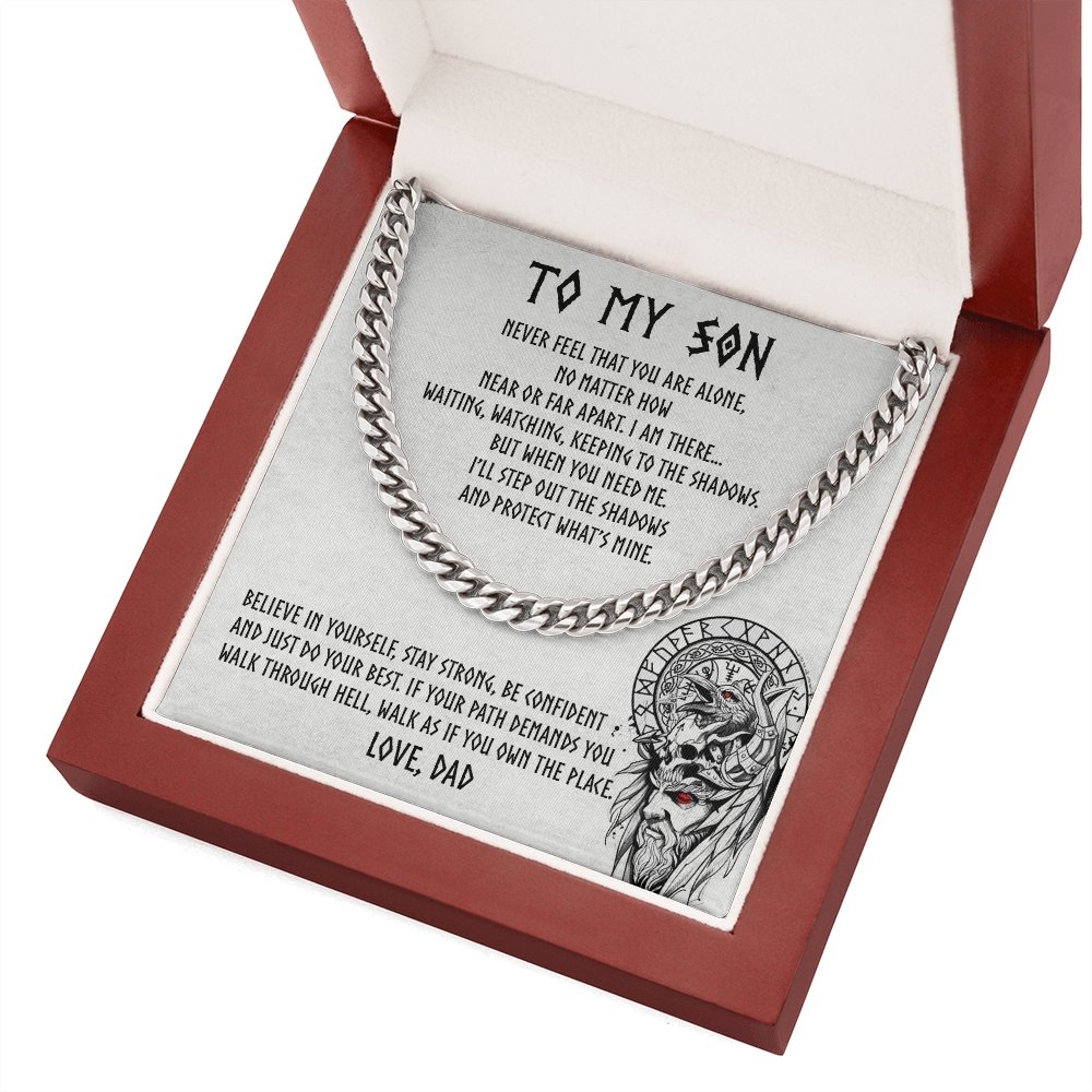 To My Son | Be Confident 🧡🔥 | Jewelry | C30184T, C30184TG, lx-C30184, PB23-WOOD, PROD-1917891, PT-1772, USER-43062 | TageUnlimited