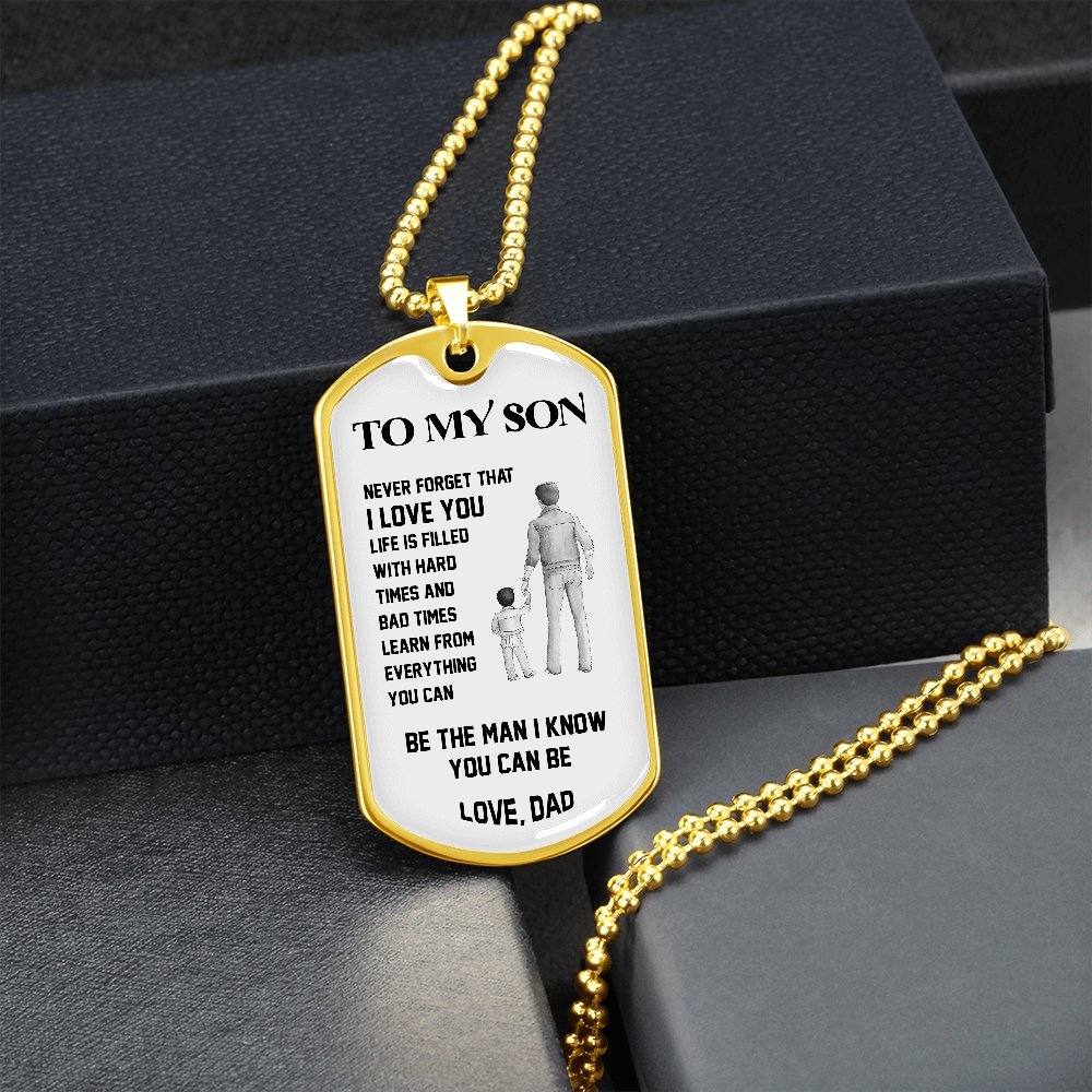To My Son | Be The Man 🖤 | Jewelry | A1014T, A1014TG, G007T, G007TG, lx-G007, PROD-1946107, PT-133, TNM-1, USER-43062 | TageUnlimited