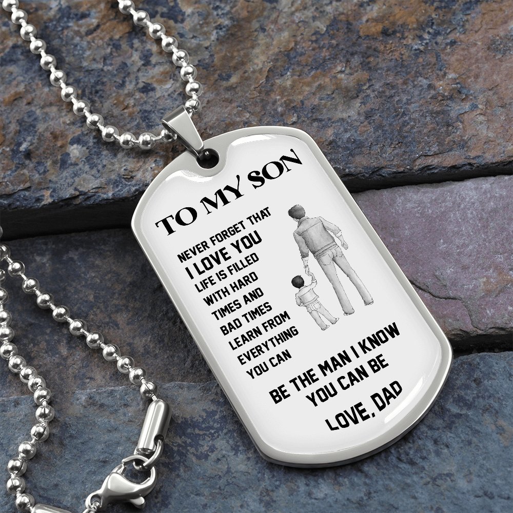 To My Son | Be The Man 🖤 | Jewelry | A1014T, A1014TG, G007T, G007TG, lx-G007, PROD-1946107, PT-133, TNM-1, USER-43062 | TageUnlimited