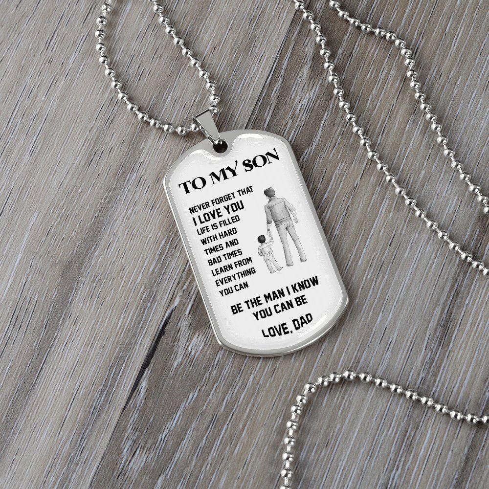 To My Son | Be The Man 🖤 | Jewelry | A1014T, A1014TG, G007T, G007TG, lx-G007, PROD-1946107, PT-133, TNM-1, USER-43062 | TageUnlimited