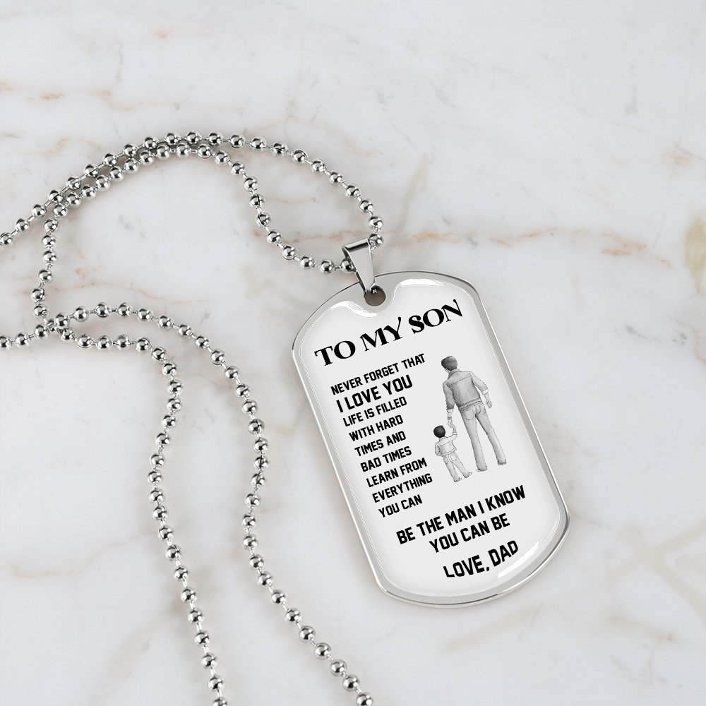 To My Son | Be The Man 🖤 | Jewelry | A1014T, A1014TG, G007T, G007TG, lx-G007, PROD-1946107, PT-133, TNM-1, USER-43062 | TageUnlimited