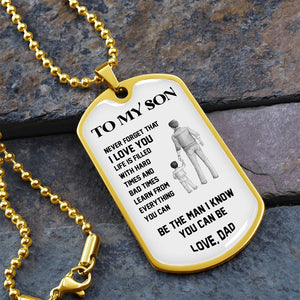 To My Son | Be The Man 🖤 | Jewelry | A1014T, A1014TG, G007T, G007TG, lx-G007, PROD-1946107, PT-133, TNM-1, USER-43062 | TageUnlimited