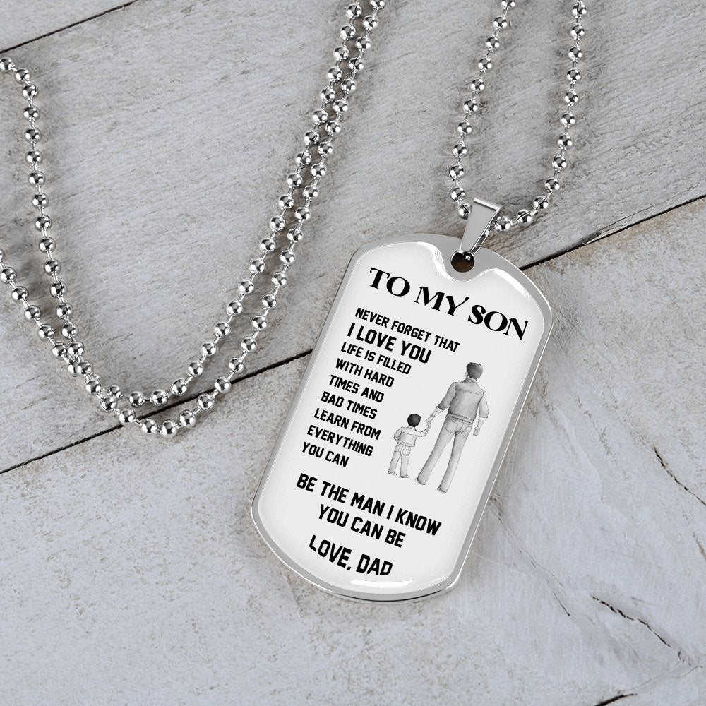 To My Son | Be The Man 🖤 | Jewelry | A1014T, A1014TG, G007T, G007TG, lx-G007, PROD-1946107, PT-133, TNM-1, USER-43062 | TageUnlimited