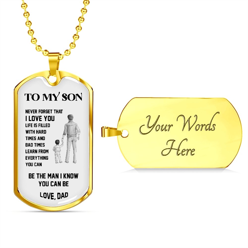 To My Son | Be The Man 🖤 | Jewelry | A1014T, A1014TG, G007T, G007TG, lx-G007, PROD-1946107, PT-133, TNM-1, USER-43062 | TageUnlimited
