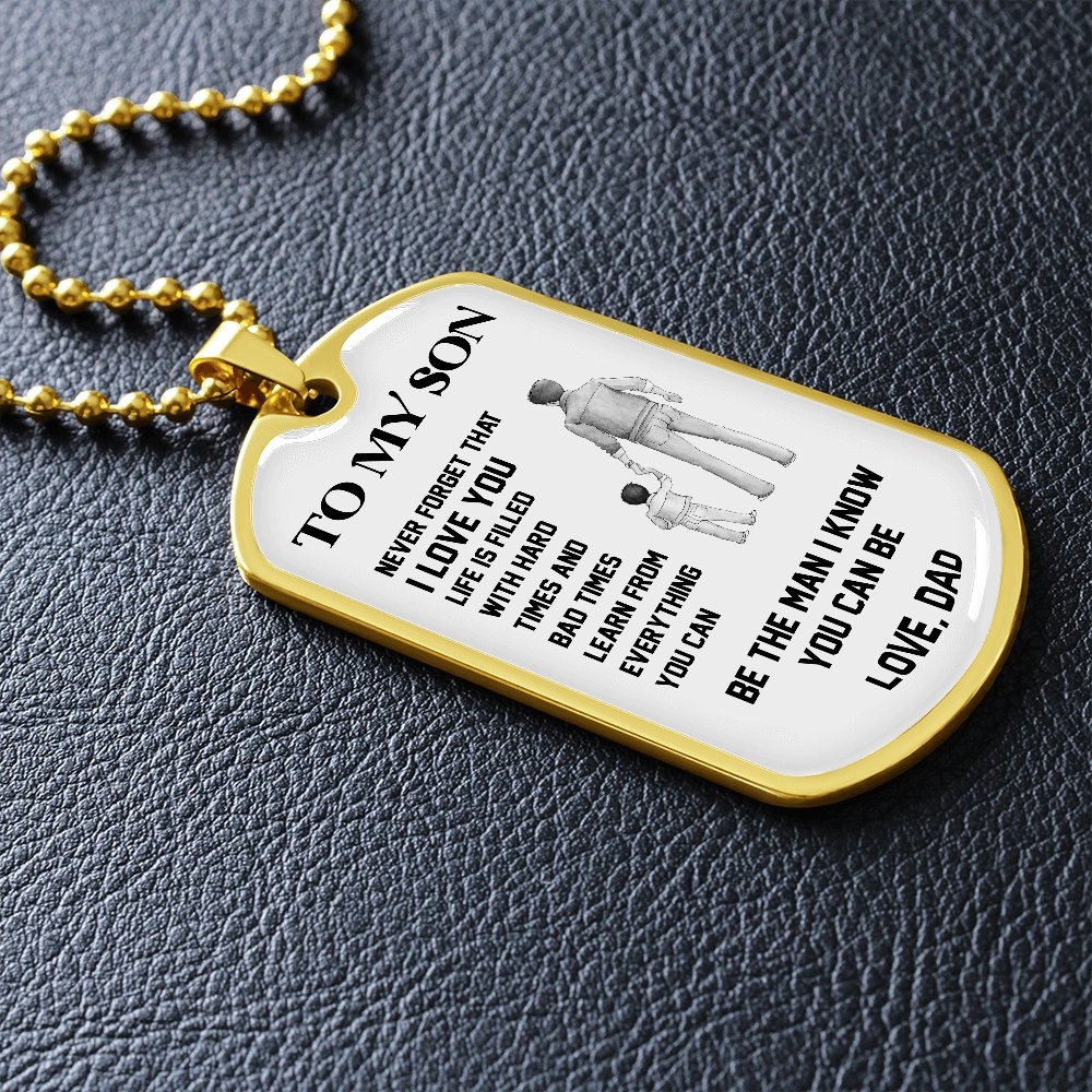 To My Son | Be The Man 🖤 | Jewelry | A1014T, A1014TG, G007T, G007TG, lx-G007, PROD-1946107, PT-133, TNM-1, USER-43062 | TageUnlimited