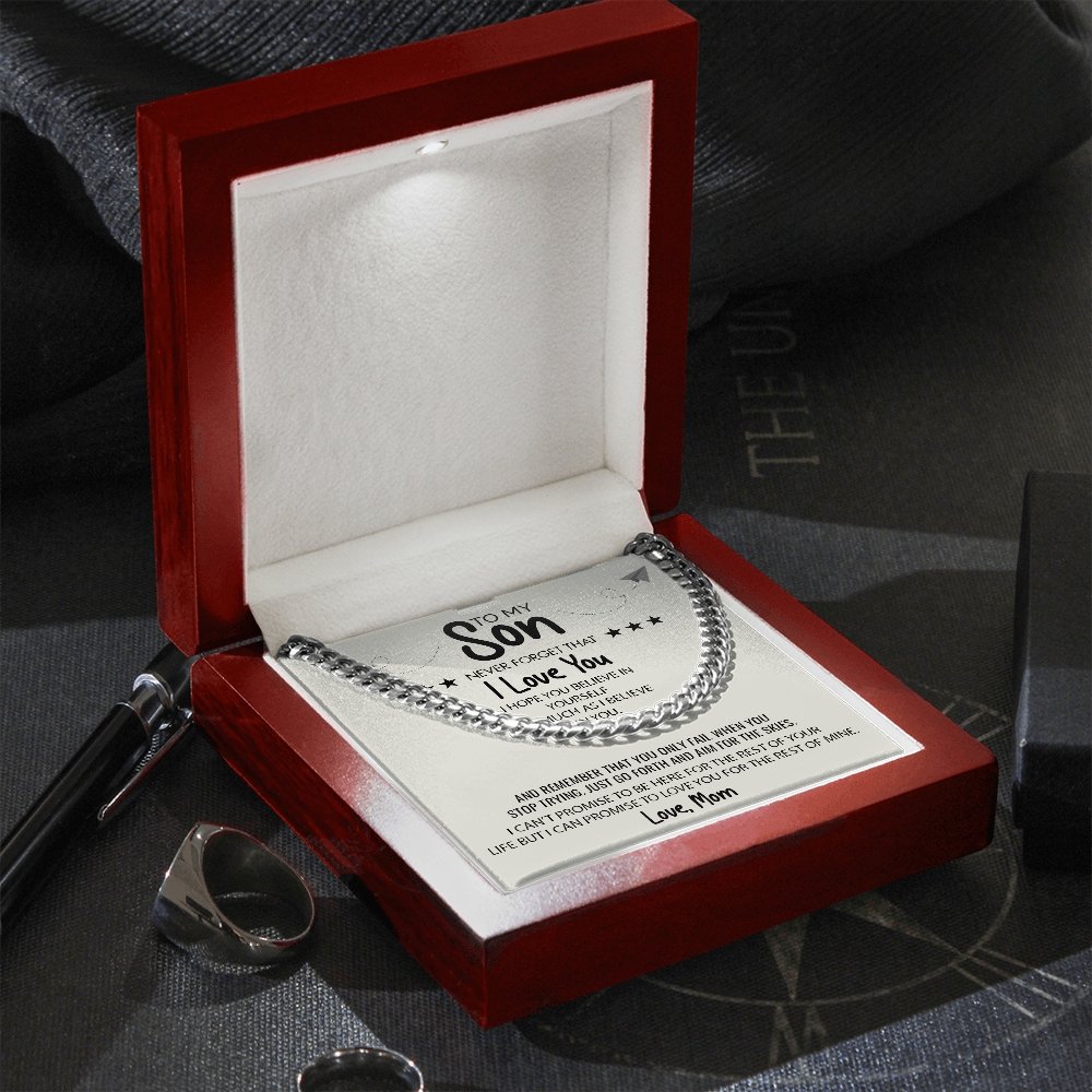 To My Son | Believe In Yourself ⭐⭐⭐ | Jewelry | C30184T, C30184TG, lx-C30184, PB23-WOOD, PROD-1897910, PT-1772, USER-43062 | TageUnlimited