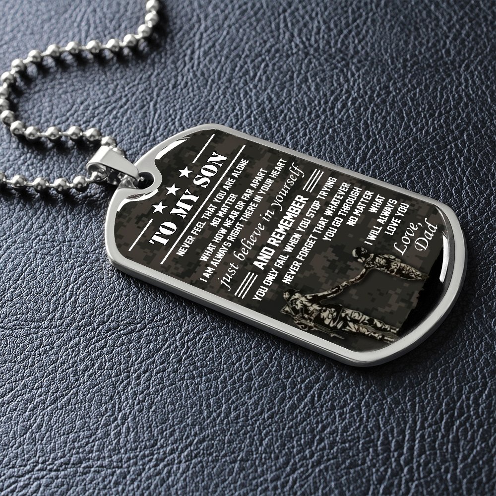 To My Son | Believe In Yourself 🤎 | Jewelry | A1014T, A1014TG, G007T, G007TG, lx-G007, PROD-1941869, PT-133, TNM-1, USER-43062 | TageUnlimited