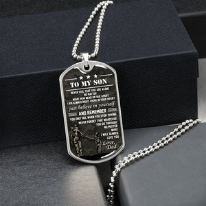 To My Son | Believe In Yourself 🤎 | Jewelry | A1014T, A1014TG, G007T, G007TG, lx-G007, PROD-1941869, PT-133, TNM-1, USER-43062 | TageUnlimited