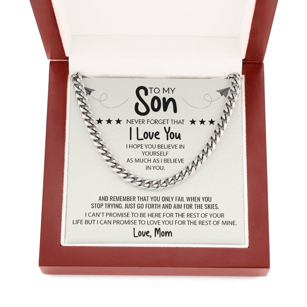To My Son | Believe In Yourself ⭐⭐⭐ | Jewelry | C30184T, C30184TG, lx-C30184, PB23-WOOD, PROD-1897910, PT-1772, USER-43062 | TageUnlimited