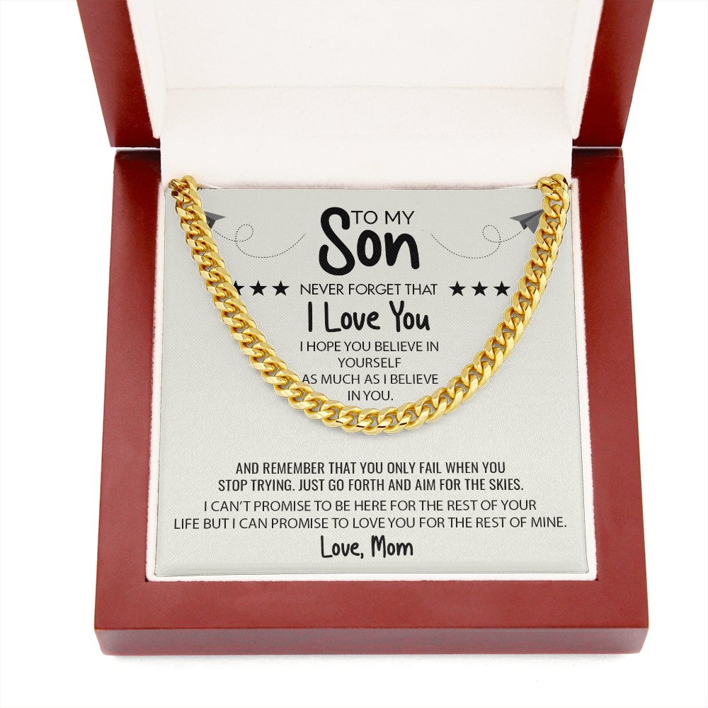 To My Son | Believe In Yourself ⭐⭐⭐ | Jewelry | C30184T, C30184TG, lx-C30184, PB23-WOOD, PROD-1897910, PT-1772, USER-43062 | TageUnlimited