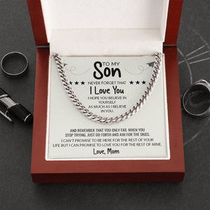 To My Son | Believe In Yourself ⭐⭐⭐ | Jewelry | C30184T, C30184TG, lx-C30184, PB23-WOOD, PROD-1897910, PT-1772, USER-43062 | TageUnlimited