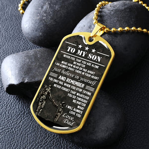 To My Son | Believe In Yourself 🤎 | Jewelry | A1014T, A1014TG, G007T, G007TG, lx-G007, PROD-1941869, PT-133, TNM-1, USER-43062 | TageUnlimited
