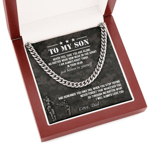 To My Son | Believe In Yourself 🤎 | Jewelry | C30184T, C30184TG, lx-C30184, PB23-WOOD, PROD-1831339, PT-1772, USER-43062 | TageUnlimited