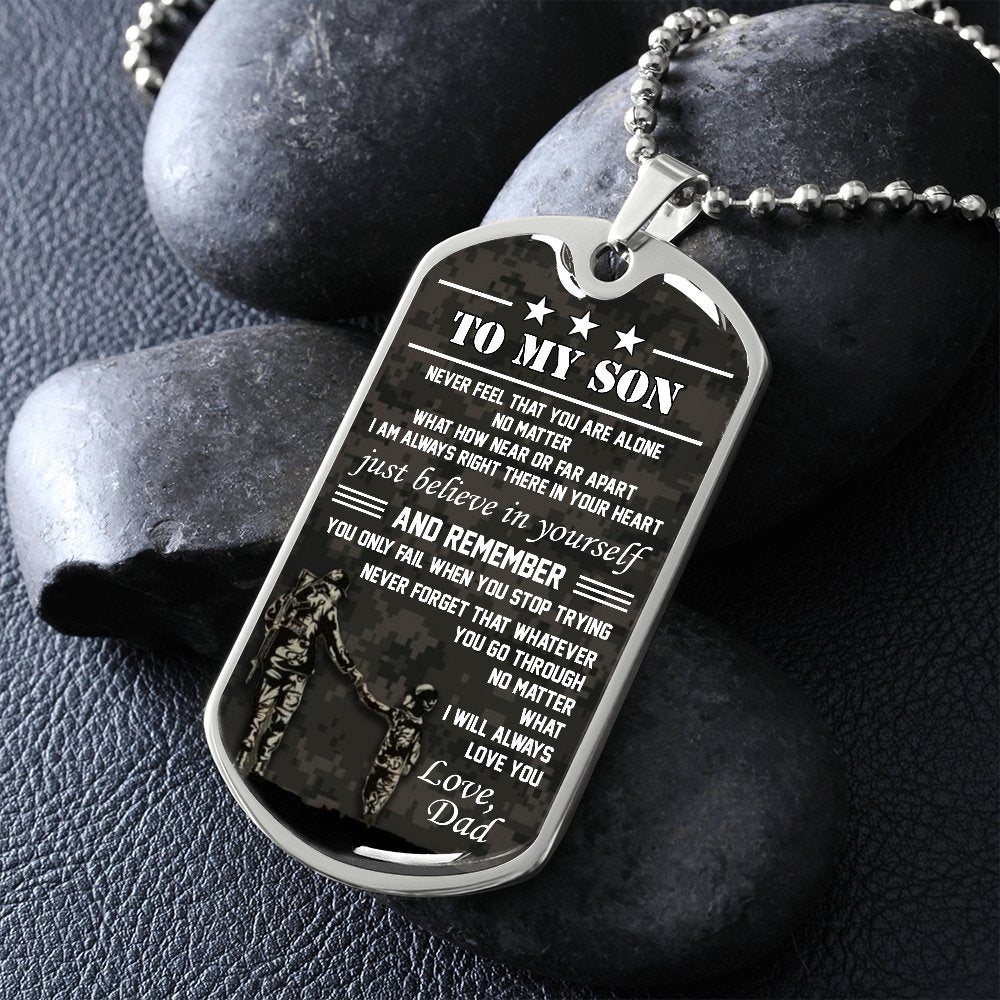 To My Son | Believe In Yourself 🤎 | Jewelry | A1014T, A1014TG, G007T, G007TG, lx-G007, PROD-1941869, PT-133, TNM-1, USER-43062 | TageUnlimited
