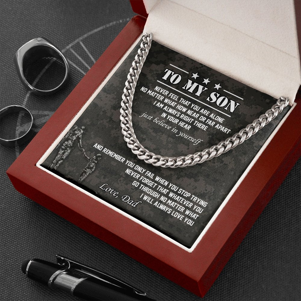 To My Son | Believe In Yourself 🤎 | Jewelry | C30184T, C30184TG, lx-C30184, PB23-WOOD, PROD-1831339, PT-1772, USER-43062 | TageUnlimited