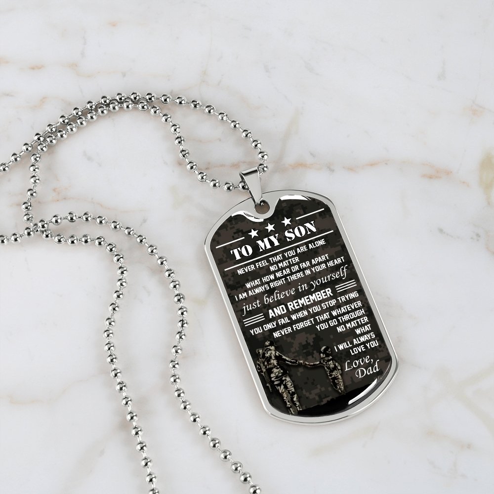 To My Son | Believe In Yourself 🤎 | Jewelry | A1014T, A1014TG, G007T, G007TG, lx-G007, PROD-1941869, PT-133, TNM-1, USER-43062 | TageUnlimited