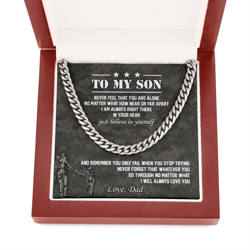 To My Son | Believe In Yourself 🤎 | Jewelry | C30184T, C30184TG, lx-C30184, PB23-WOOD, PROD-1831339, PT-1772, USER-43062 | TageUnlimited