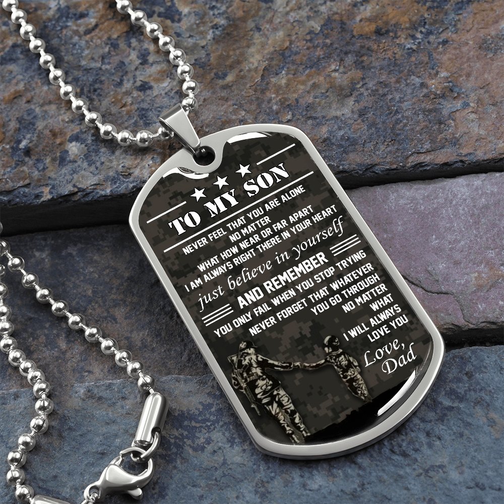 To My Son | Believe In Yourself 🤎 | Jewelry | A1014T, A1014TG, G007T, G007TG, lx-G007, PROD-1941869, PT-133, TNM-1, USER-43062 | TageUnlimited