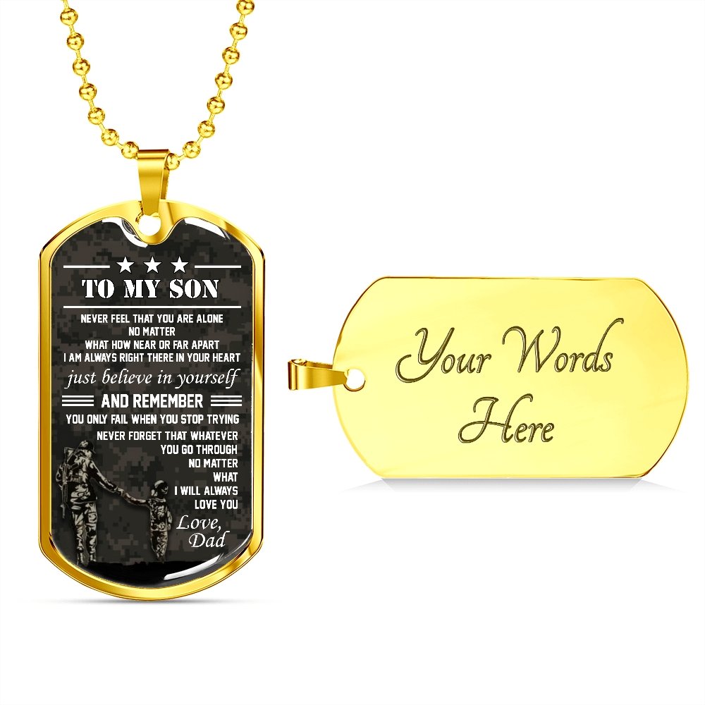 To My Son | Believe In Yourself 🤎 | Jewelry | A1014T, A1014TG, G007T, G007TG, lx-G007, PROD-1941869, PT-133, TNM-1, USER-43062 | TageUnlimited