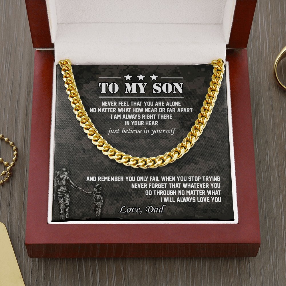 To My Son | Believe In Yourself 🤎 | Jewelry | C30184T, C30184TG, lx-C30184, PB23-WOOD, PROD-1831339, PT-1772, USER-43062 | TageUnlimited
