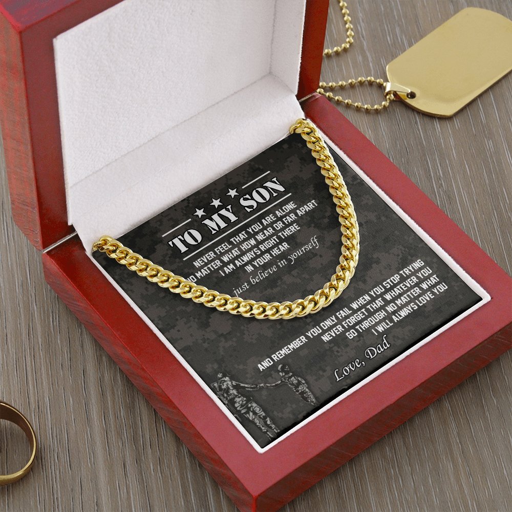 To My Son | Believe In Yourself 🤎 | Jewelry | C30184T, C30184TG, lx-C30184, PB23-WOOD, PROD-1831339, PT-1772, USER-43062 | TageUnlimited