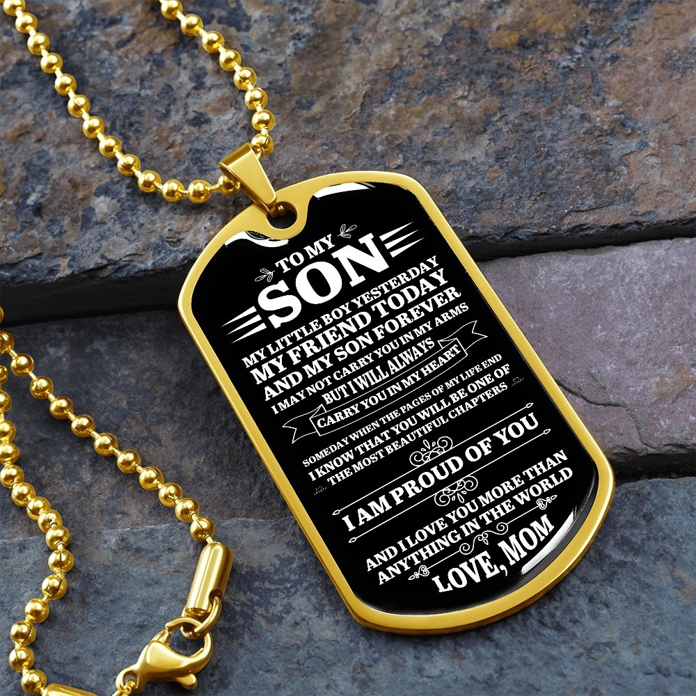 To My Son | I Am Proud Of You | Jewelry | A1014T, A1014TG, G007T, G007TG, lx-G007, PROD-1953253, PT-133, TNM-1, USER-43062 | TageUnlimited