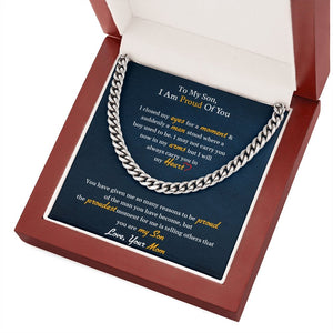 To My Son | I Am Proud Of You 💎 | Jewelry | C30184T, C30184TG, lx-C30184, PB23-WOOD, PROD-1897868, PT-1772, USER-43062 | TageUnlimited