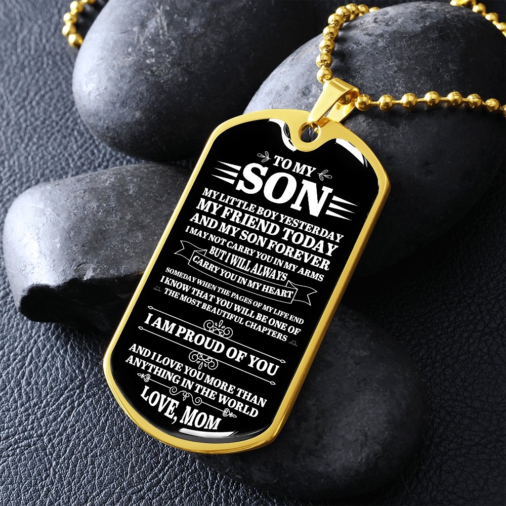 To My Son | I Am Proud Of You | Jewelry | A1014T, A1014TG, G007T, G007TG, lx-G007, PROD-1953253, PT-133, TNM-1, USER-43062 | TageUnlimited