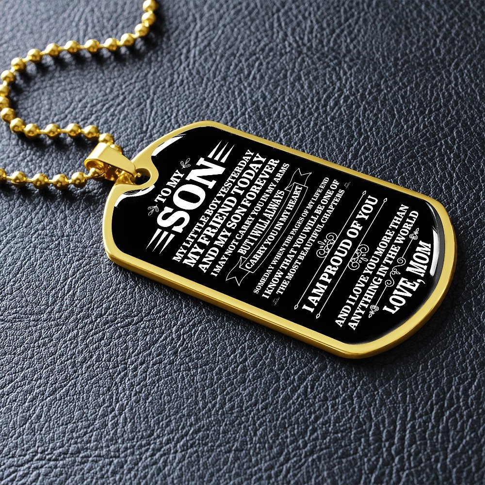 To My Son | I Am Proud Of You | Jewelry | A1014T, A1014TG, G007T, G007TG, lx-G007, PROD-1953253, PT-133, TNM-1, USER-43062 | TageUnlimited
