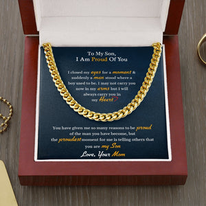 To My Son | I Am Proud Of You 💎 | Jewelry | C30184T, C30184TG, lx-C30184, PB23-WOOD, PROD-1897868, PT-1772, USER-43062 | TageUnlimited
