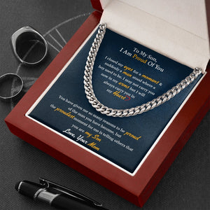 To My Son | I Am Proud Of You 💎 | Jewelry | C30184T, C30184TG, lx-C30184, PB23-WOOD, PROD-1897868, PT-1772, USER-43062 | TageUnlimited