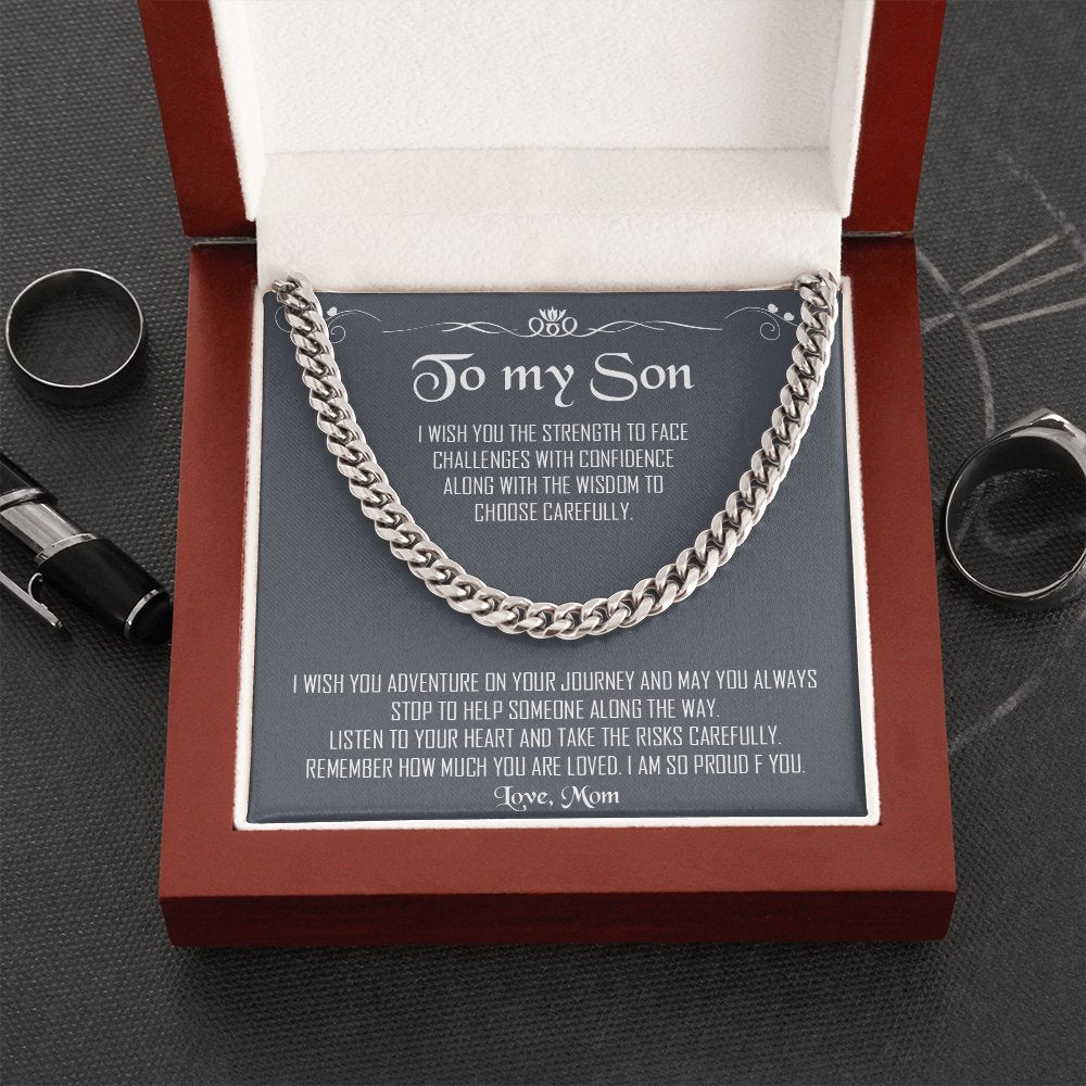 To My Son | I Am So Proud Of You | Jewelry | C30184T, C30184TG, lx-C30184, PB23-WOOD, PROD-1957267, PT-1772, USER-43062 | TageUnlimited