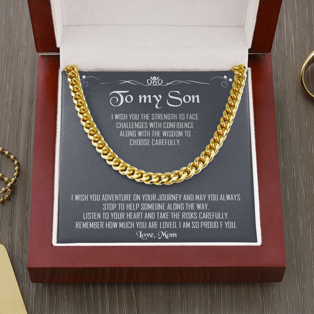 To My Son | I Am So Proud Of You | Jewelry | C30184T, C30184TG, lx-C30184, PB23-WOOD, PROD-1957267, PT-1772, USER-43062 | TageUnlimited