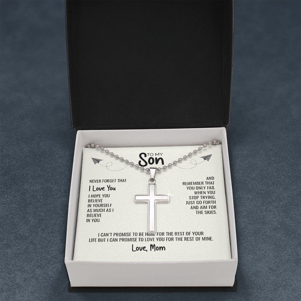 To My Son | I Believe In You 💙 | Jewelry | A1014T, E070T, lx-E070, PB23-WOOD, PROD-1834079, PT-1512, TNM-1, USER-43062 | TageUnlimited