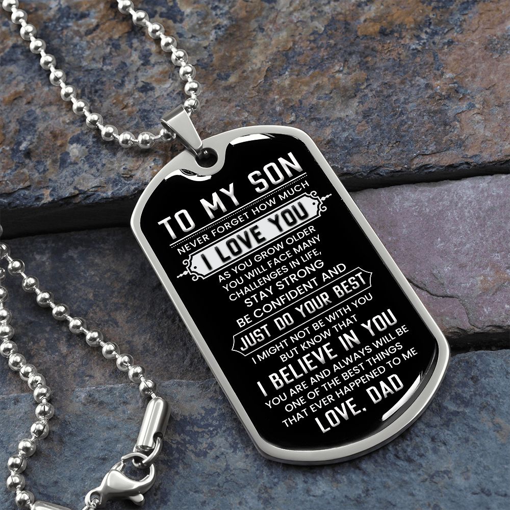 To My Son | I Believe In You | Jewelry | TageUnlimited