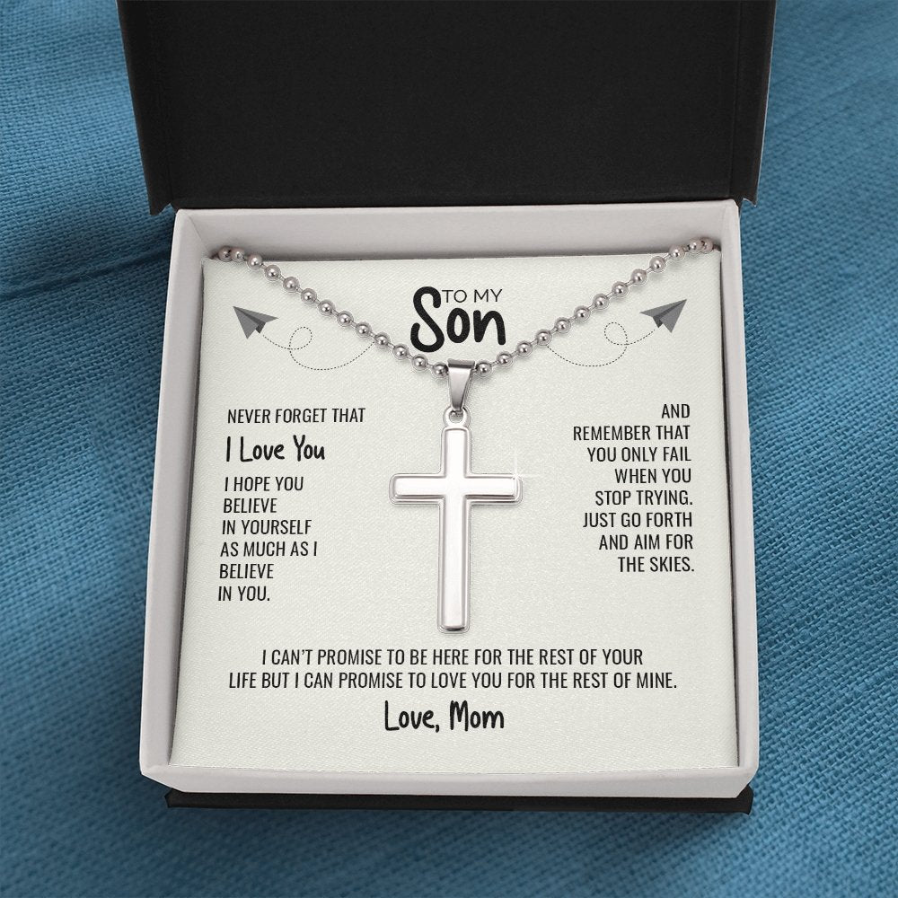 To My Son | I Believe In You 💙 | Jewelry | A1014T, E070T, lx-E070, PB23-WOOD, PROD-1834079, PT-1512, TNM-1, USER-43062 | TageUnlimited