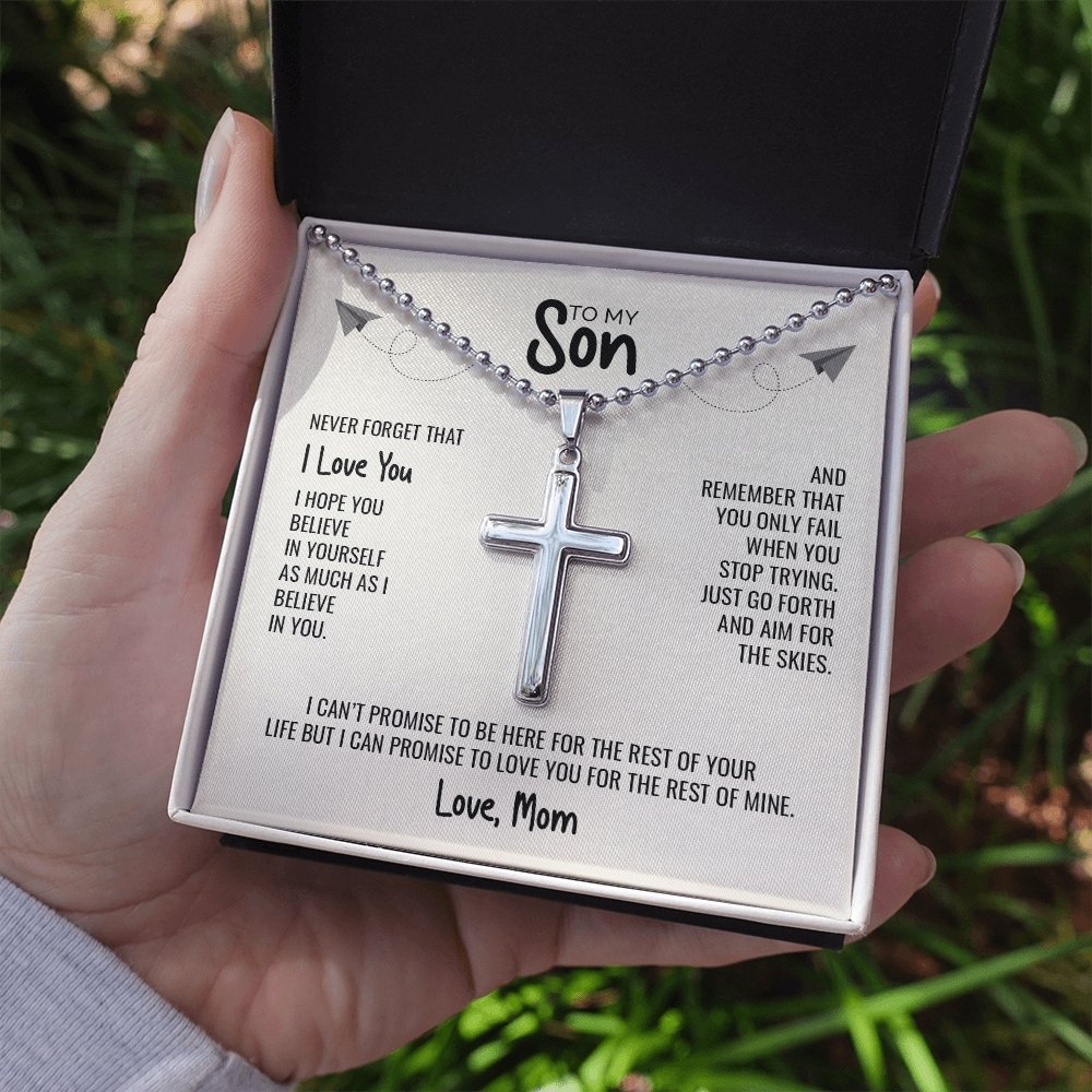 To My Son | I Believe In You 💙 | Jewelry | A1014T, E070T, lx-E070, PB23-WOOD, PROD-1834079, PT-1512, TNM-1, USER-43062 | TageUnlimited
