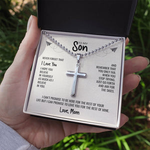 To My Son | I Believe In You 💙 | Jewelry | A1014T, E070T, lx-E070, PB23-WOOD, PROD-1834079, PT-1512, TNM-1, USER-43062 | TageUnlimited