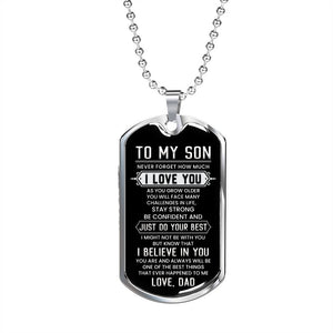 To My Son | I Believe In You | Jewelry | TageUnlimited