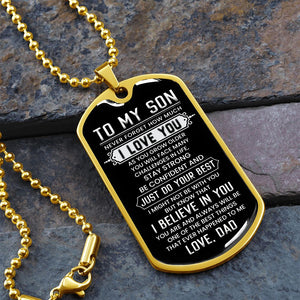 To My Son | I Believe In You | Jewelry | TageUnlimited