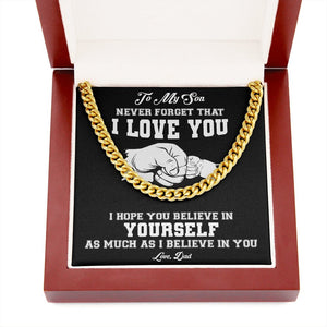 To My Son | I Believe In You 🖤 | Jewelry | C30184T, C30184TG, lx-C30184, PB23-WOOD, PROD-1918138, PT-1772, USER-43062 | TageUnlimited