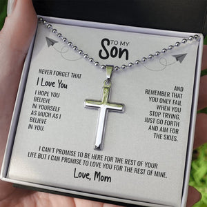 To My Son | I Believe In You 💙 | Jewelry | A1014T, E070T, lx-E070, PB23-WOOD, PROD-1834079, PT-1512, TNM-1, USER-43062 | TageUnlimited