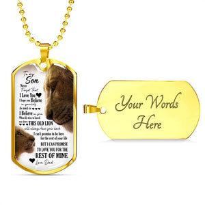 To My Son | I Hope You Believe In Yourself 🤎🖤 | Jewelry | A1014T, A1014TG, G007T, G007TG, lx-G007, PROD-1946325, PT-133, TNM-1, USER-43062 | TageUnlimited