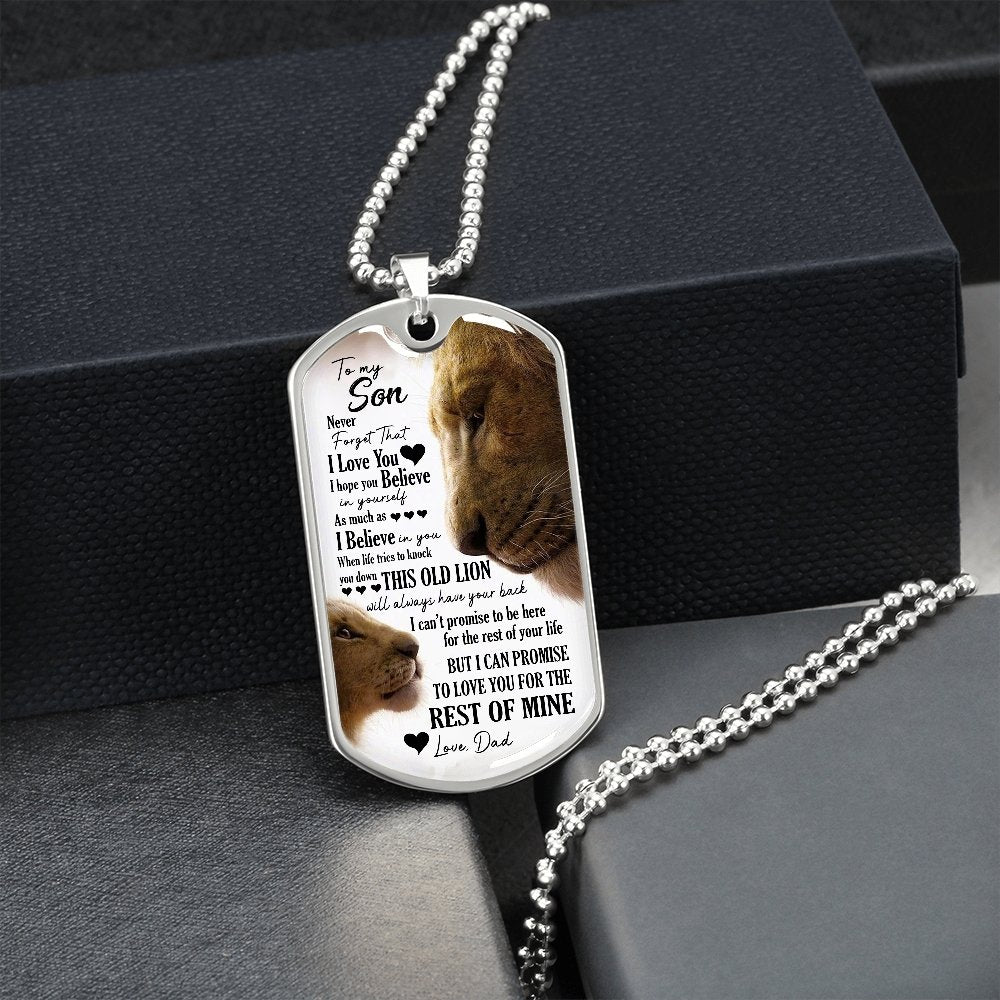 To My Son | I Hope You Believe In Yourself 🤎🖤 | Jewelry | A1014T, A1014TG, G007T, G007TG, lx-G007, PROD-1946325, PT-133, TNM-1, USER-43062 | TageUnlimited