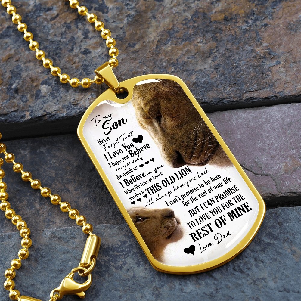 To My Son | I Hope You Believe In Yourself 🤎🖤 | Jewelry | A1014T, A1014TG, G007T, G007TG, lx-G007, PROD-1946325, PT-133, TNM-1, USER-43062 | TageUnlimited