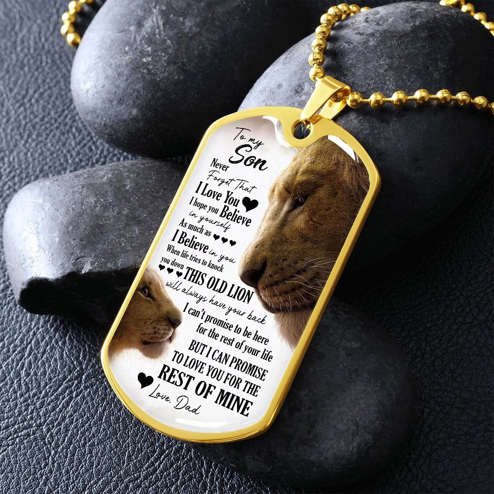 To My Son | I Hope You Believe In Yourself 🤎🖤 | Jewelry | A1014T, A1014TG, G007T, G007TG, lx-G007, PROD-1946325, PT-133, TNM-1, USER-43062 | TageUnlimited